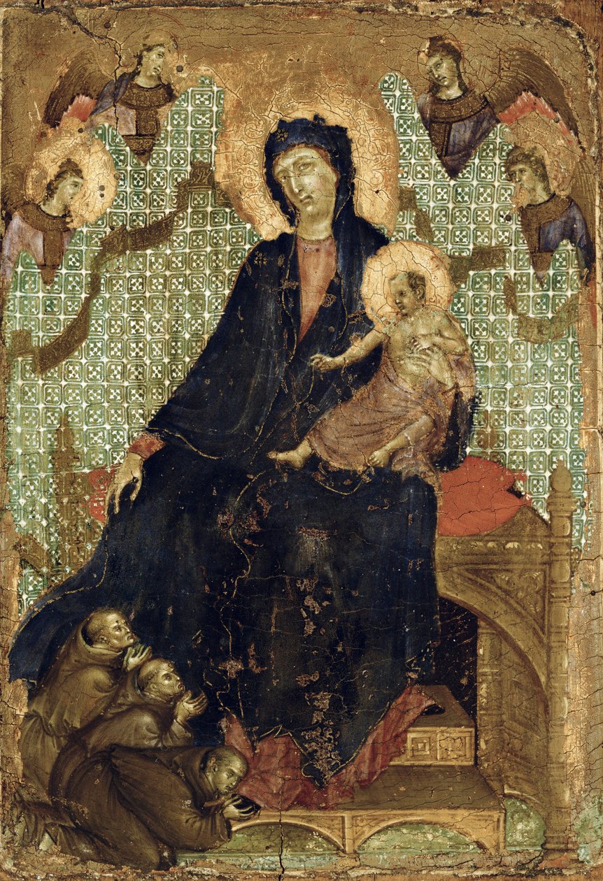 Franciskanernes jomfru, ca. 1300 af Duccio di Buoninsegna