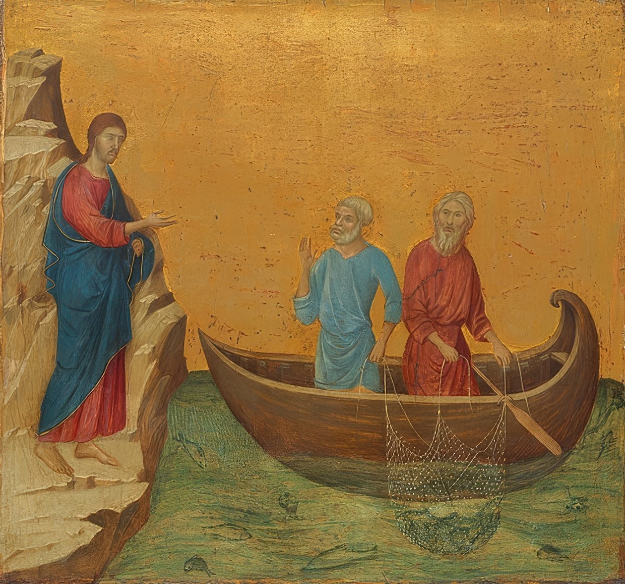 Den vidunderlige fisketur og apostlene Peters og Andreas