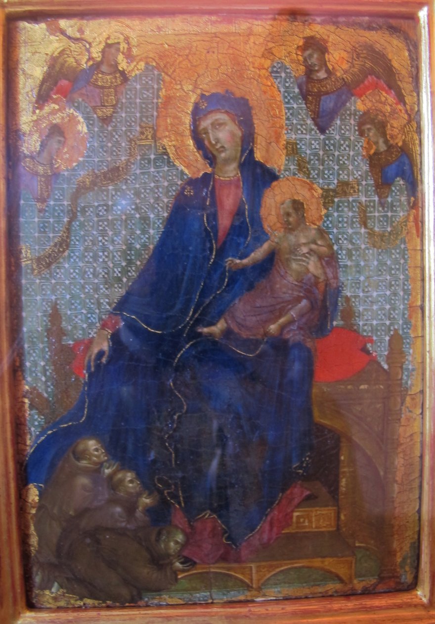 Duccio di buoninsegna, franciskansk madonna 02 af Duccio di Buoninsegna