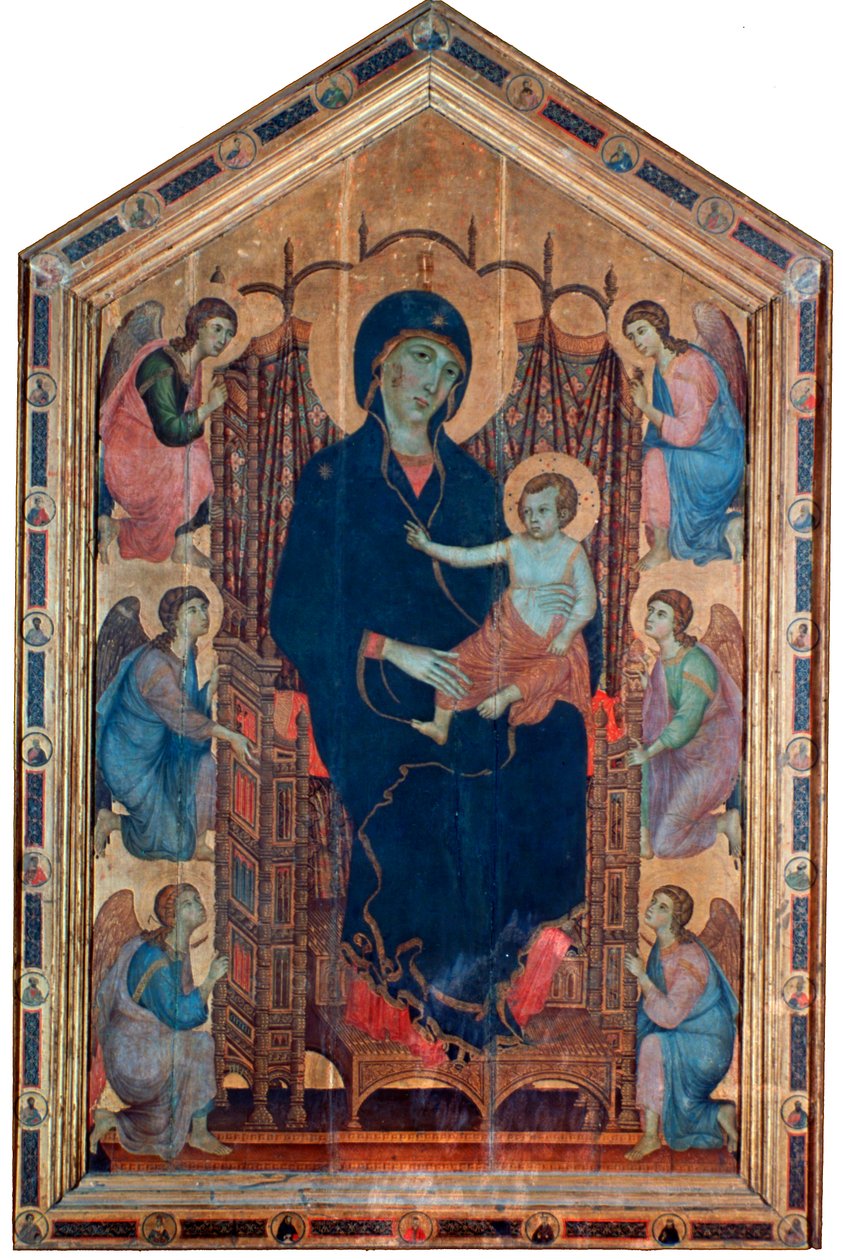 Madonna og barn, Rucellai Madonna, 1285. af Duccio di Buoninsegna
