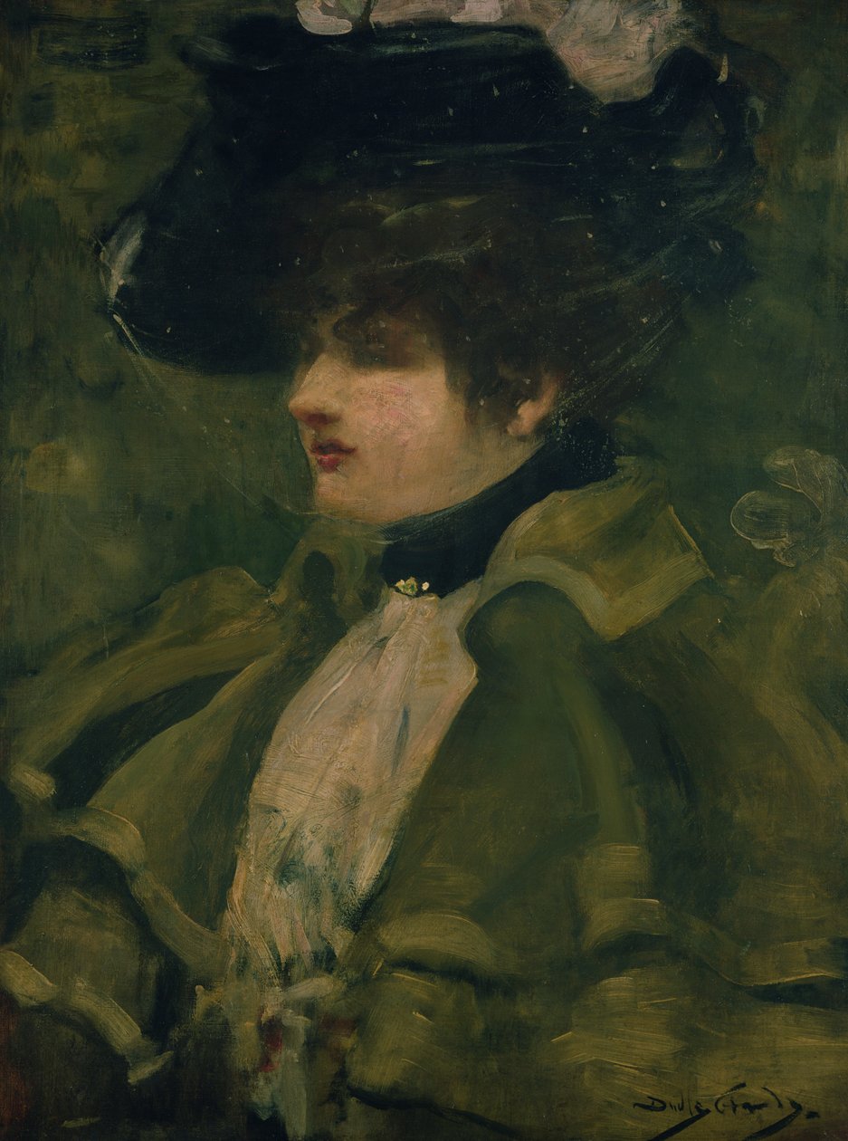Portræt af Sarah Bernhardt af Dudley Hardy