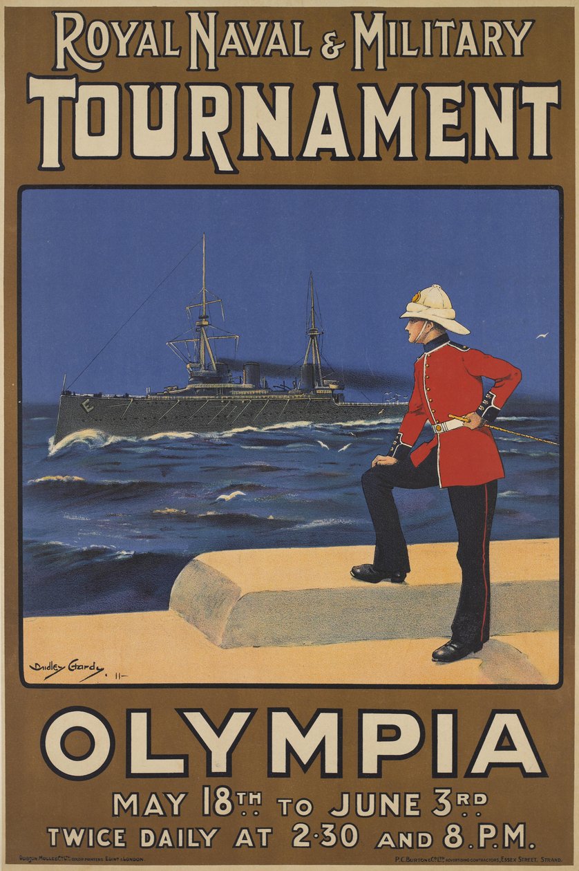 Plakat for Royal Naval and Military Tournament, 1910 af Dudley Hardy