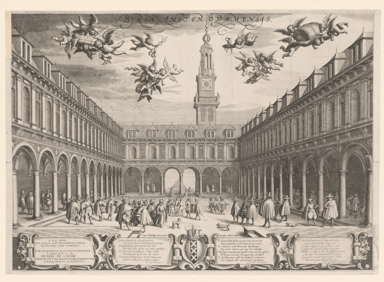 Amsterdam Børs, 1609 af Dutch School