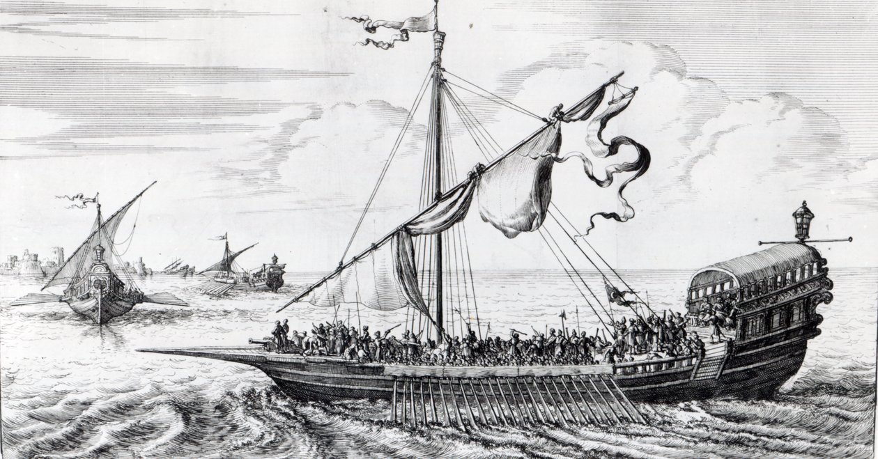 Barbary Galejer af Dutch School