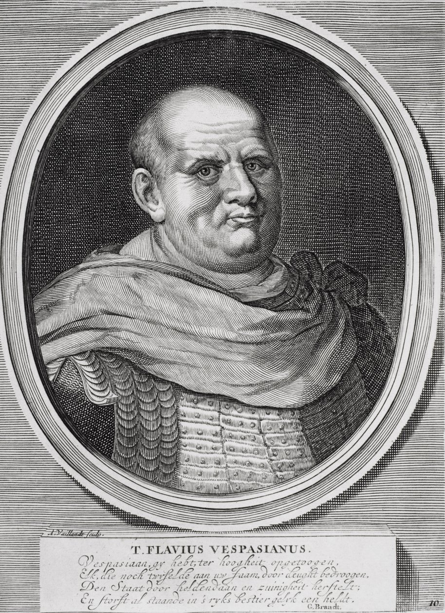 Kejser Cæsar Vespasian Augustus af Dutch School