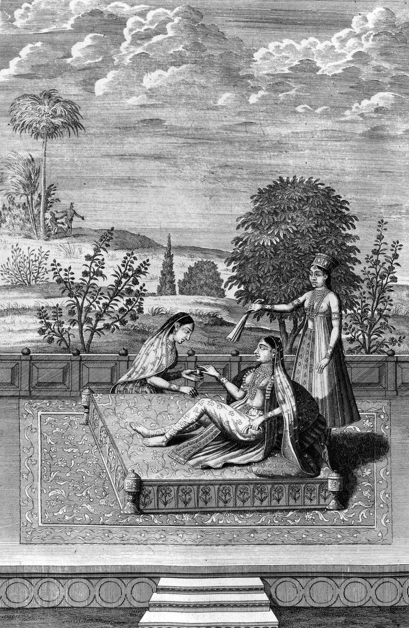 Mumtaz Mahal, Shah Jahans hustru, illustration fra 