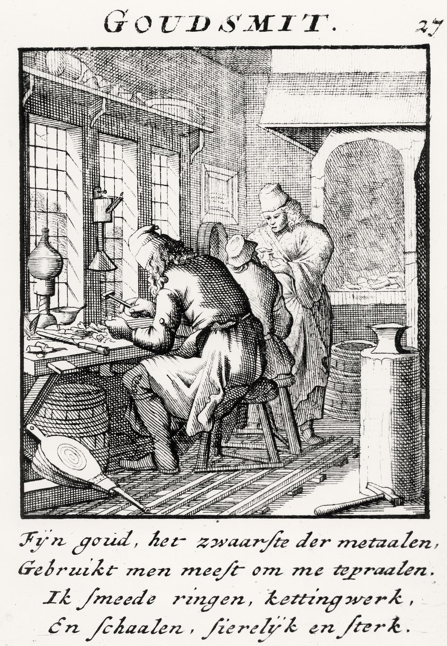Guldsmeden, 1718 af Dutch School
