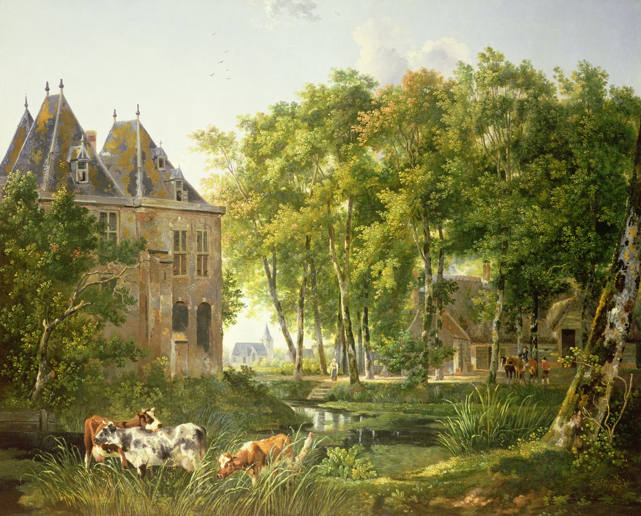 Landsbydammen af Dutch School
