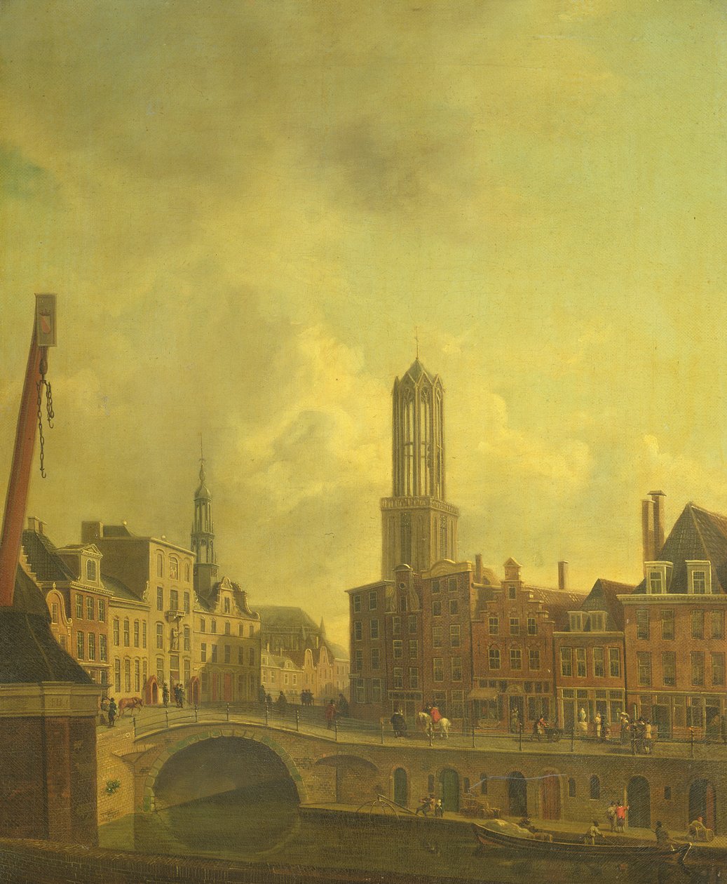 Utrecht Street Scene af Dutch School