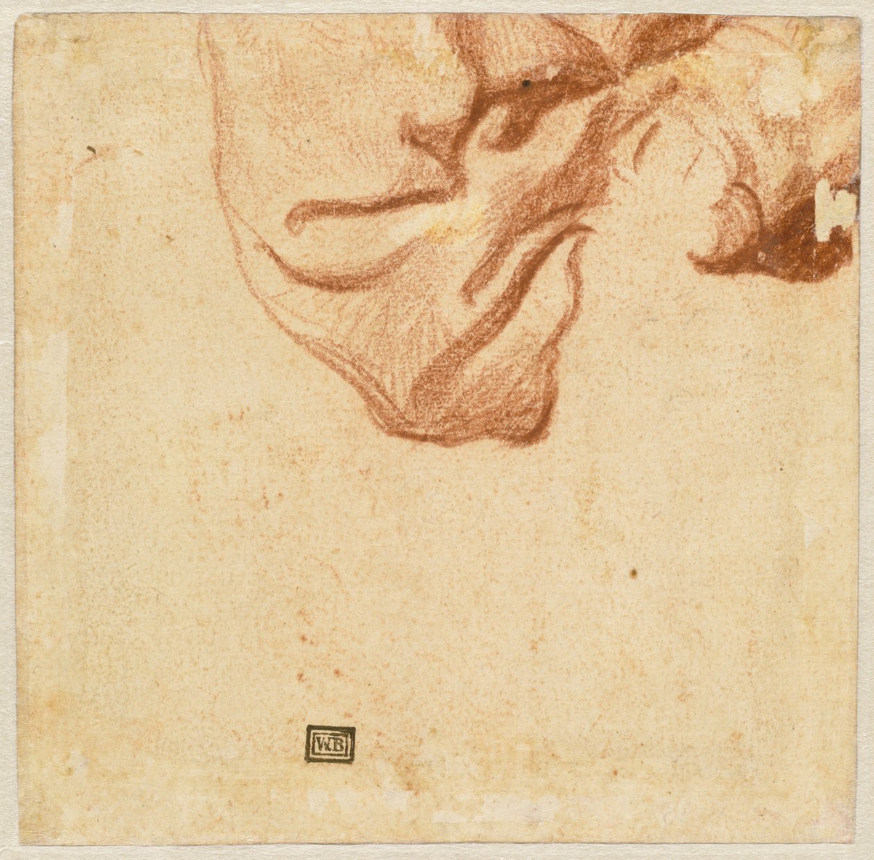 Drapery Study (verso) af Dutch 17th Century