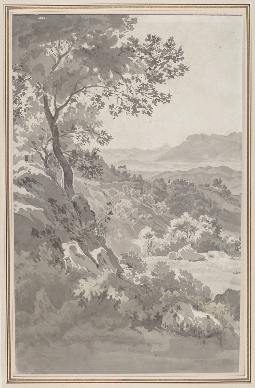 Dal i den italienske Campagna af Dutch 19th Century