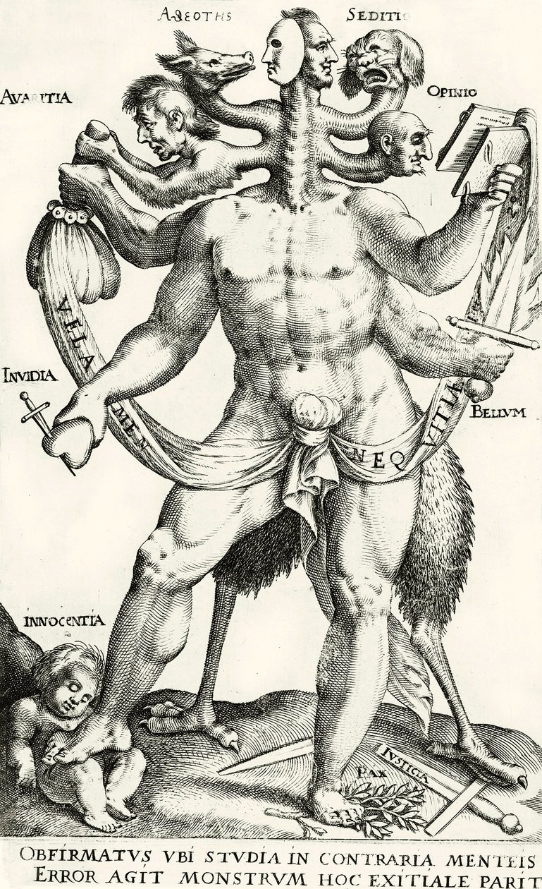 Arminianisme som femhovedet monster af Dutch School