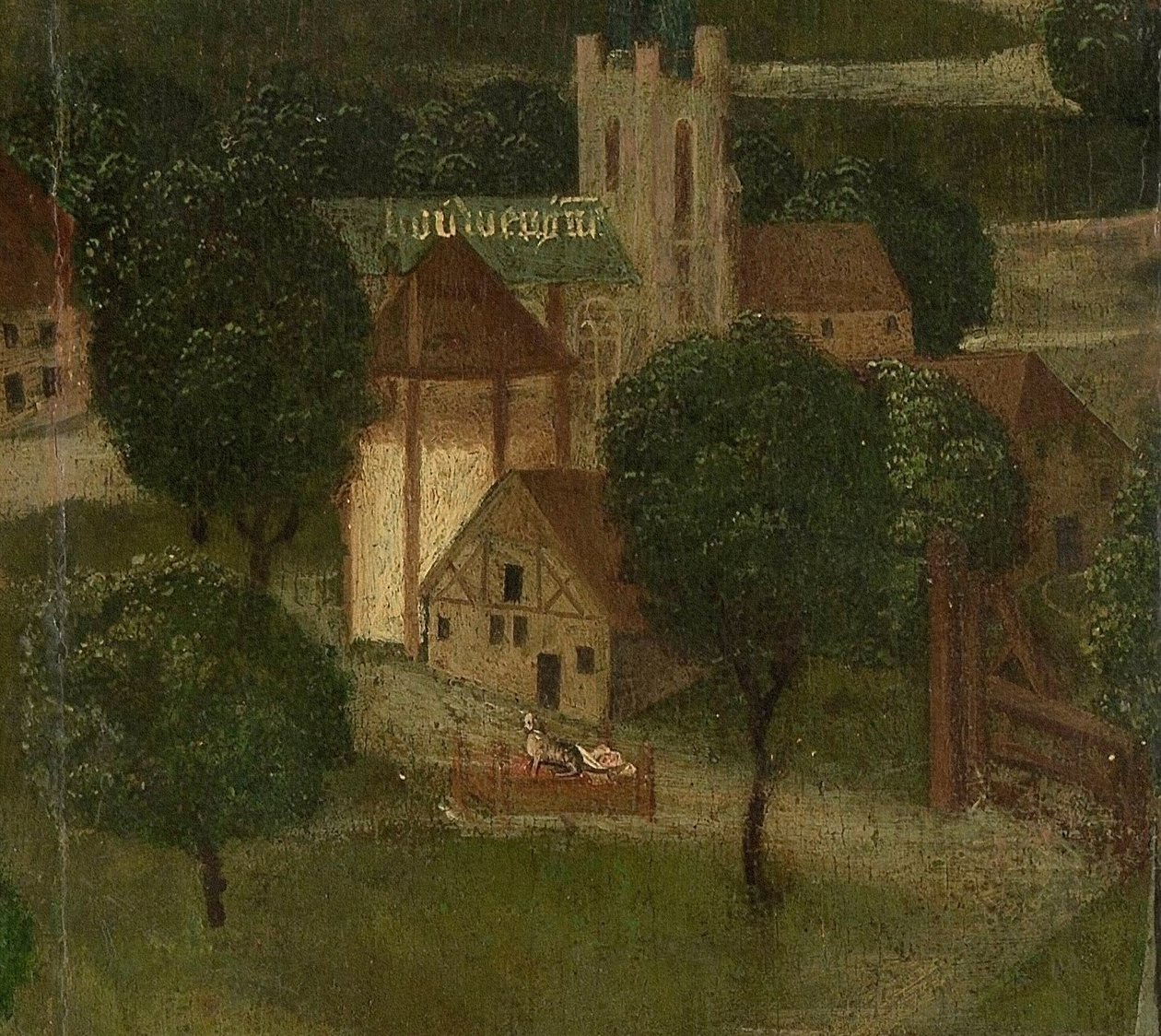 Beatrix de Rijkes vugge fra St Elizabeths Day Flood af Dutch School