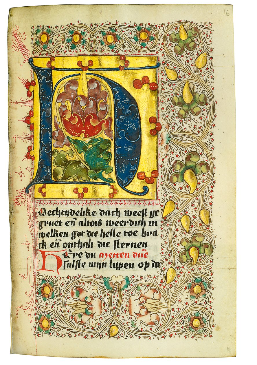 Timebog og bønnebog på hollandsk, Nedre Rheinland, Emmerich, Cleves, ca. 1480 af Dutch School