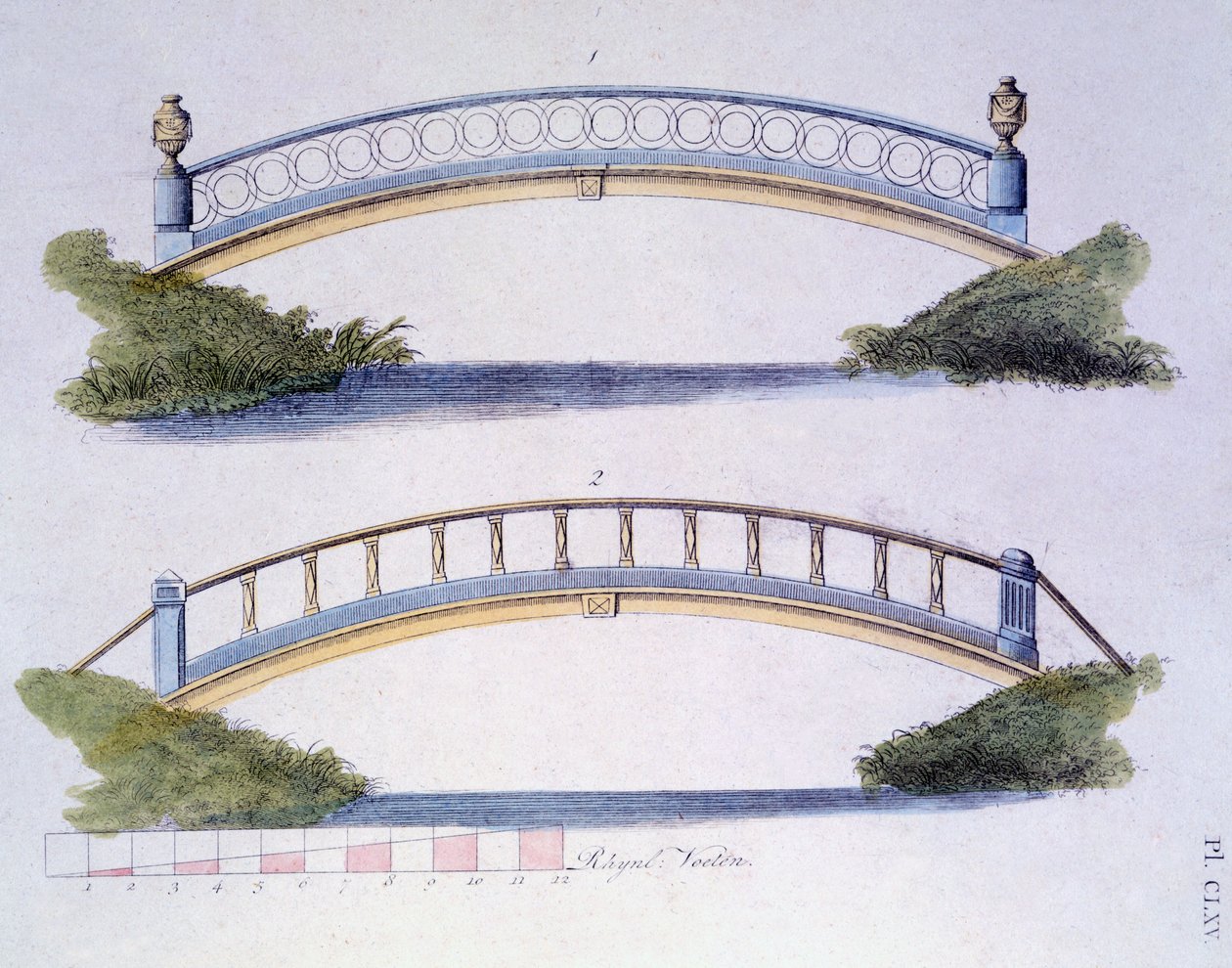 Brodesign fra Magazine of Garden Gems af G. van Laar, udgivet 1802 af Dutch School