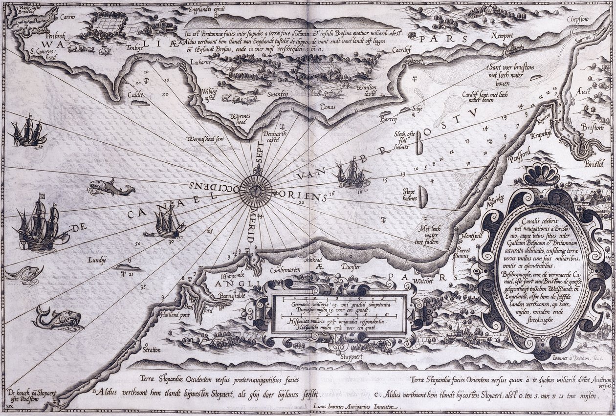 Bristol kanal, 1591 af Dutch School