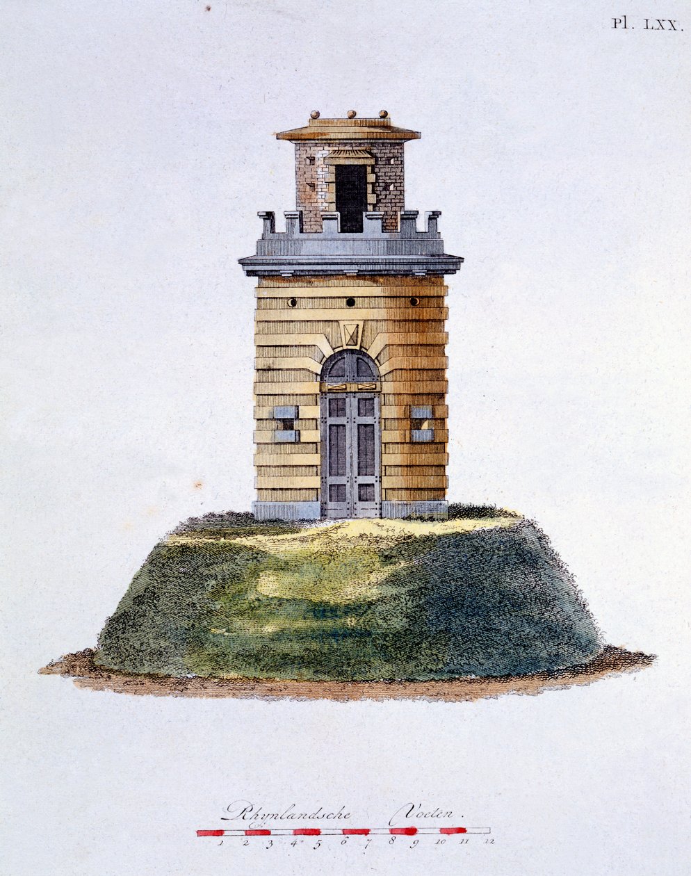 Design fra Magazine of Garden Gems af G. van Laar, udgivet 1802 af Dutch School