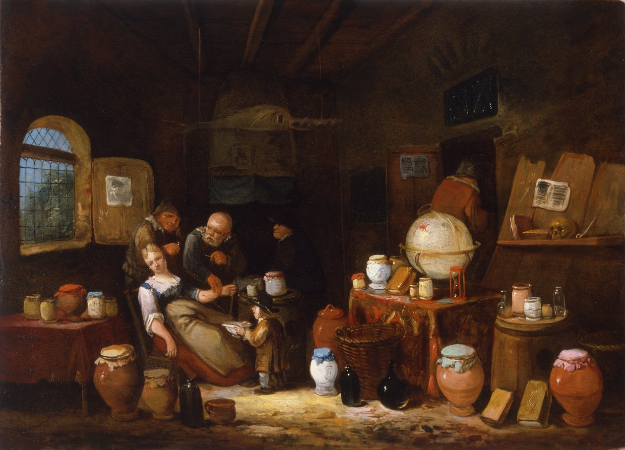 hollandsk apoteker, ca. 1775-1800 af Dutch School