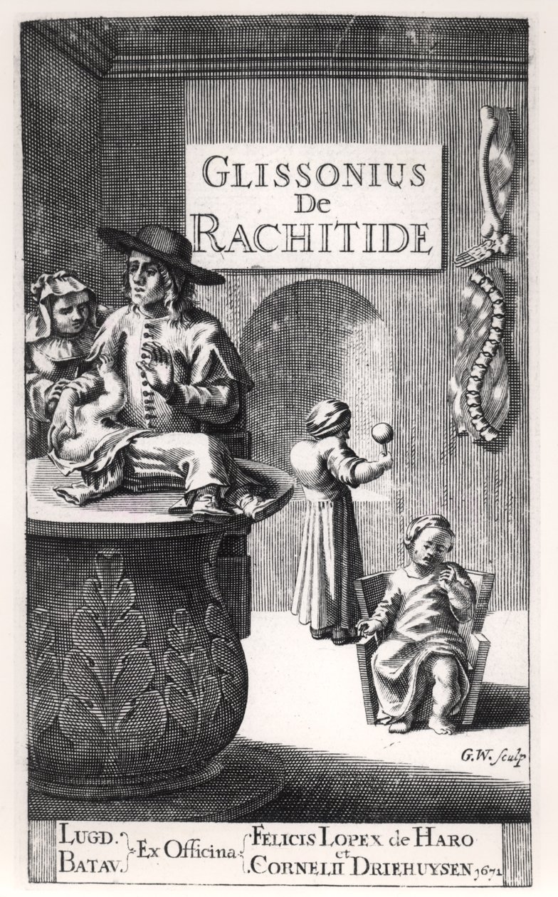 Francis Glisson (1597-1677) udgivet i Leiden, 1671 af Dutch School