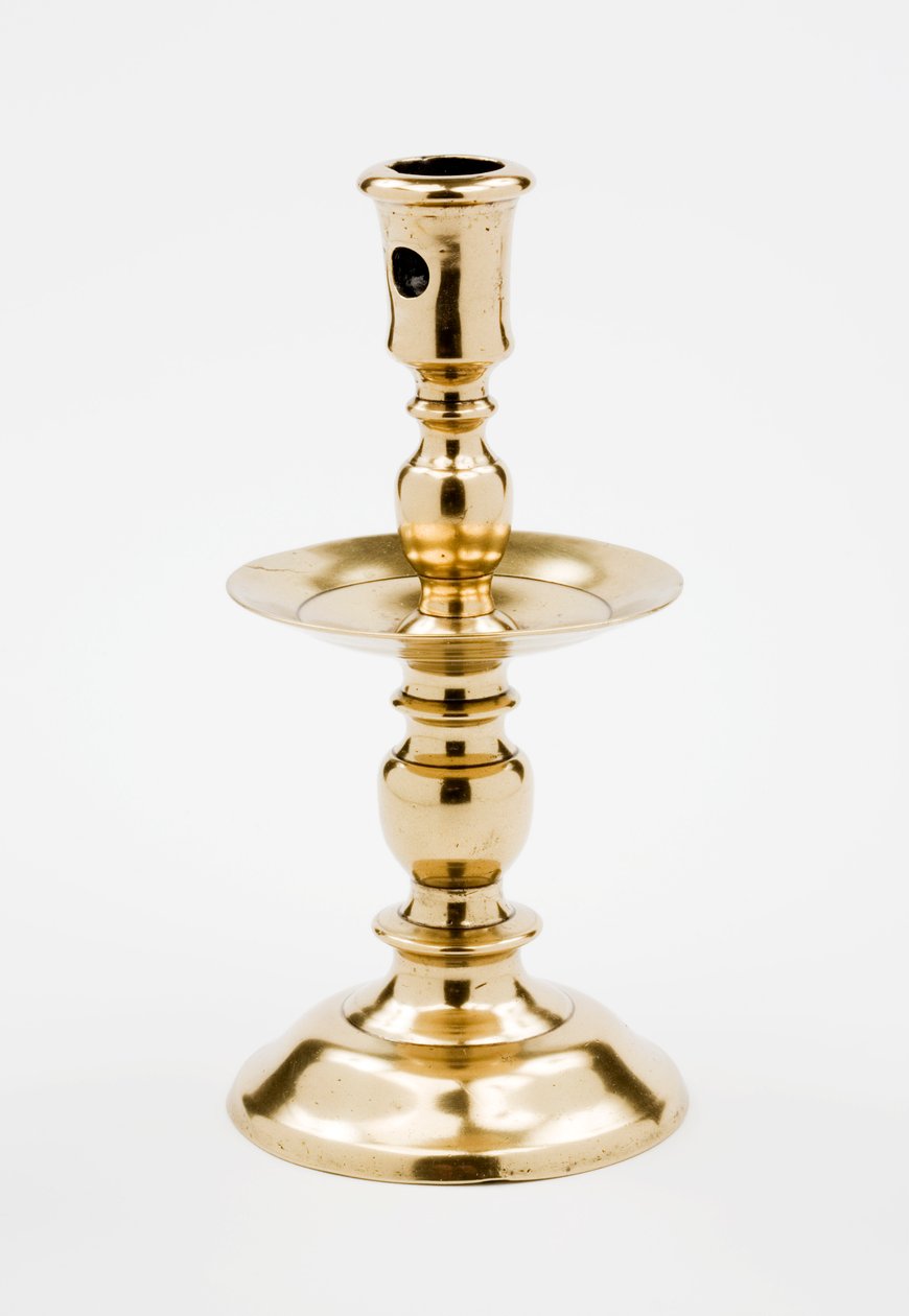 Heemskirk lysestage, sandsynligvis lavet i Holland, ca. 1590-1640 (messing) af Dutch School