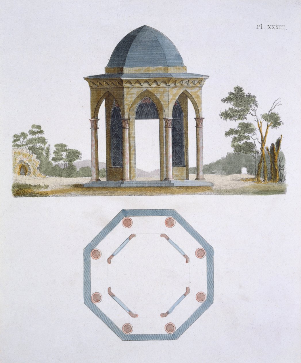 Illustration fra Magazine of Garden Gems af G Van Laar, 1802 af Dutch School