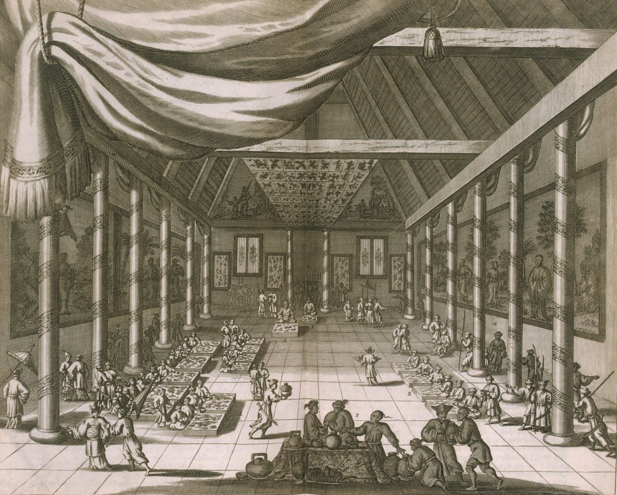 Kejserpaladset, Peking, 1670 af Dutch School