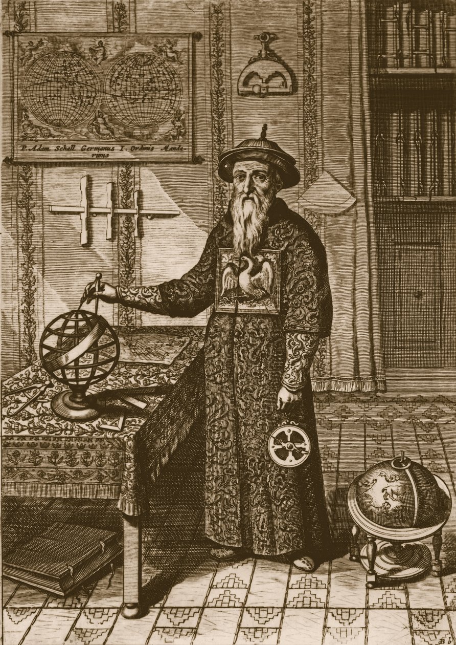 Johann Adam Schall von Bell, fra Kina Illustrata af Athanasius Kircher, 1667 af Dutch School