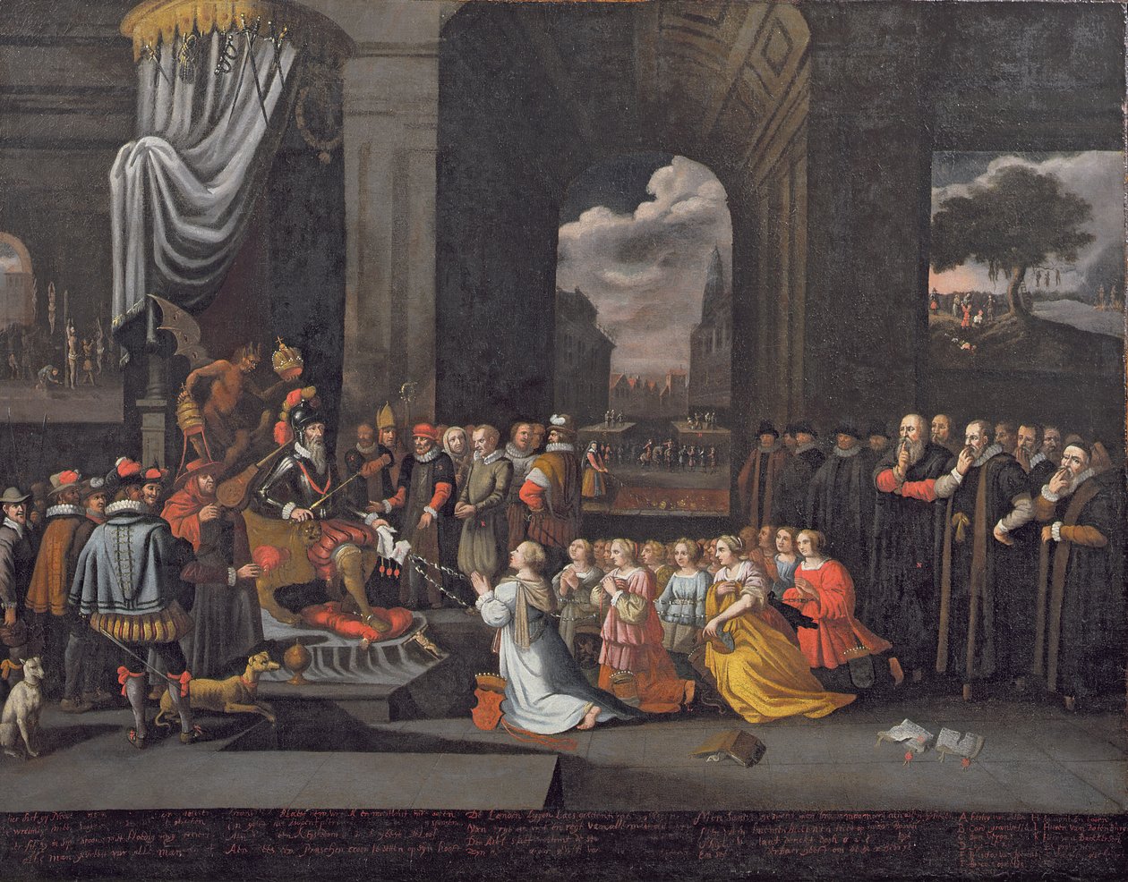 Forfølgelse af hertugen af Alba i 1568 af Dutch School