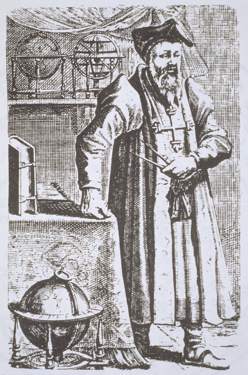 Portræt af William Postel (1510-81), fra hans De Universitate, Leyden, 1643, illustreret i History of Magic, udgivet sent i det 19. århundrede af Dutch School