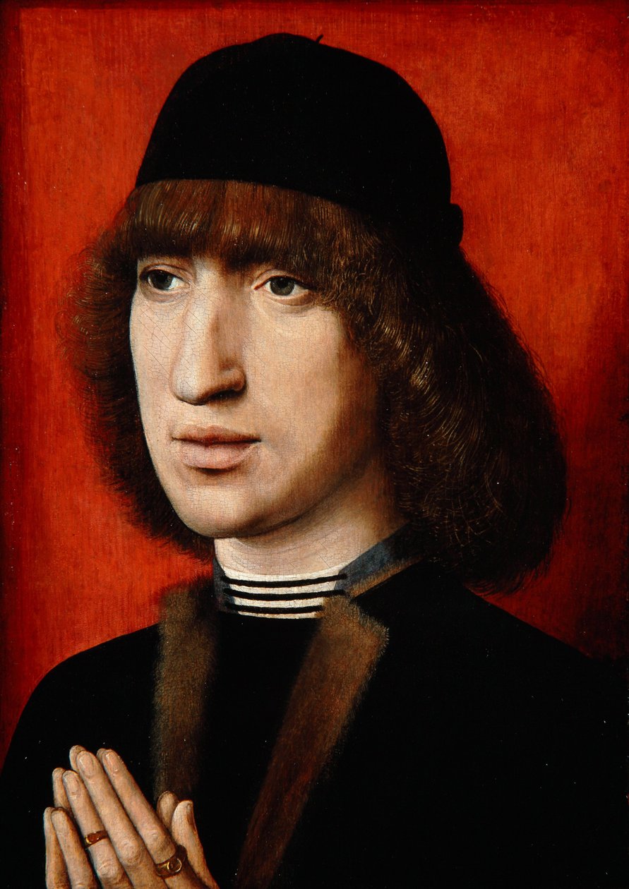 Portræt af en mand, ca. 1480-90 af Dutch School