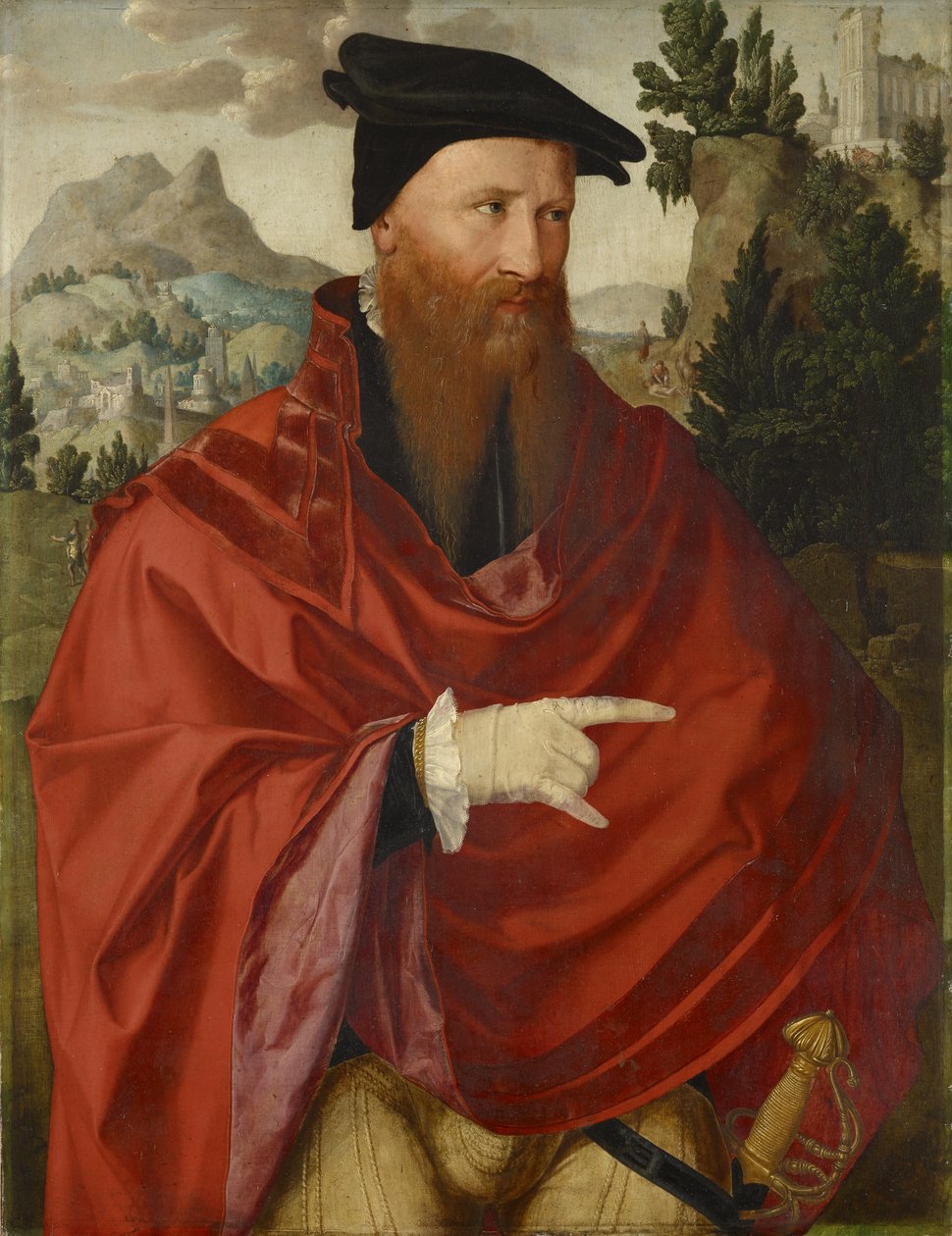 Portræt af anabaptisten David Joris, ca. 1540-45 af Dutch School
