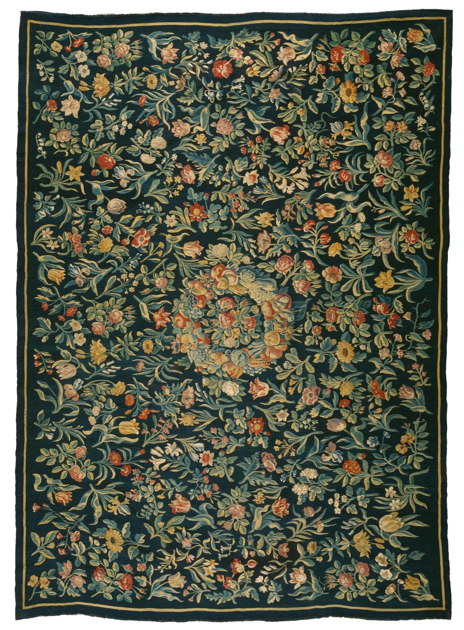 Tapestry bordtæppe, fra Amsterdam (uld og silke) af Dutch School