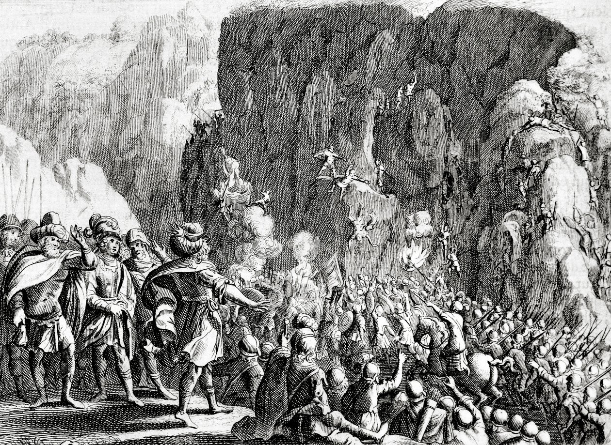 Belejringen af Masada, ca. 1700 af Dutch School