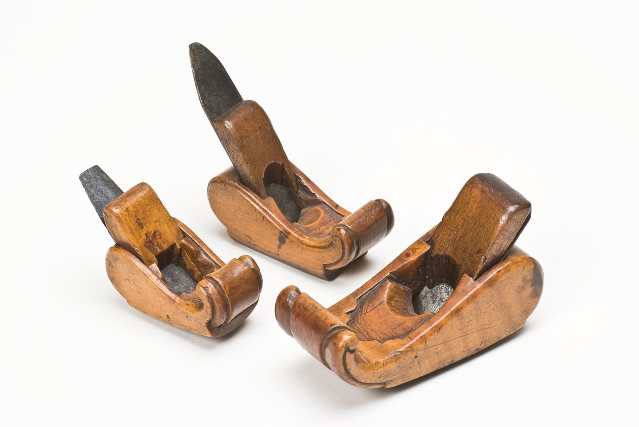 Tre violinmagerfly, slutningen af det 18. århundrede (buksbom) af Dutch School