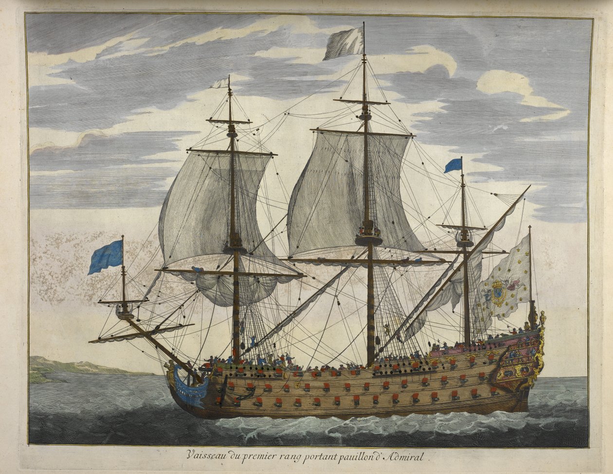 Fartøj af første rang med Admiral