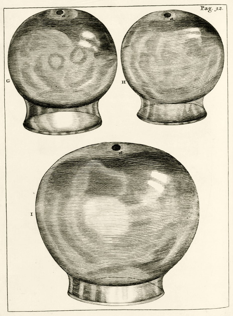Forskellige cuppingglas, fra Lægepraktik af Frederik Dekkers, 1694 af Dutch School