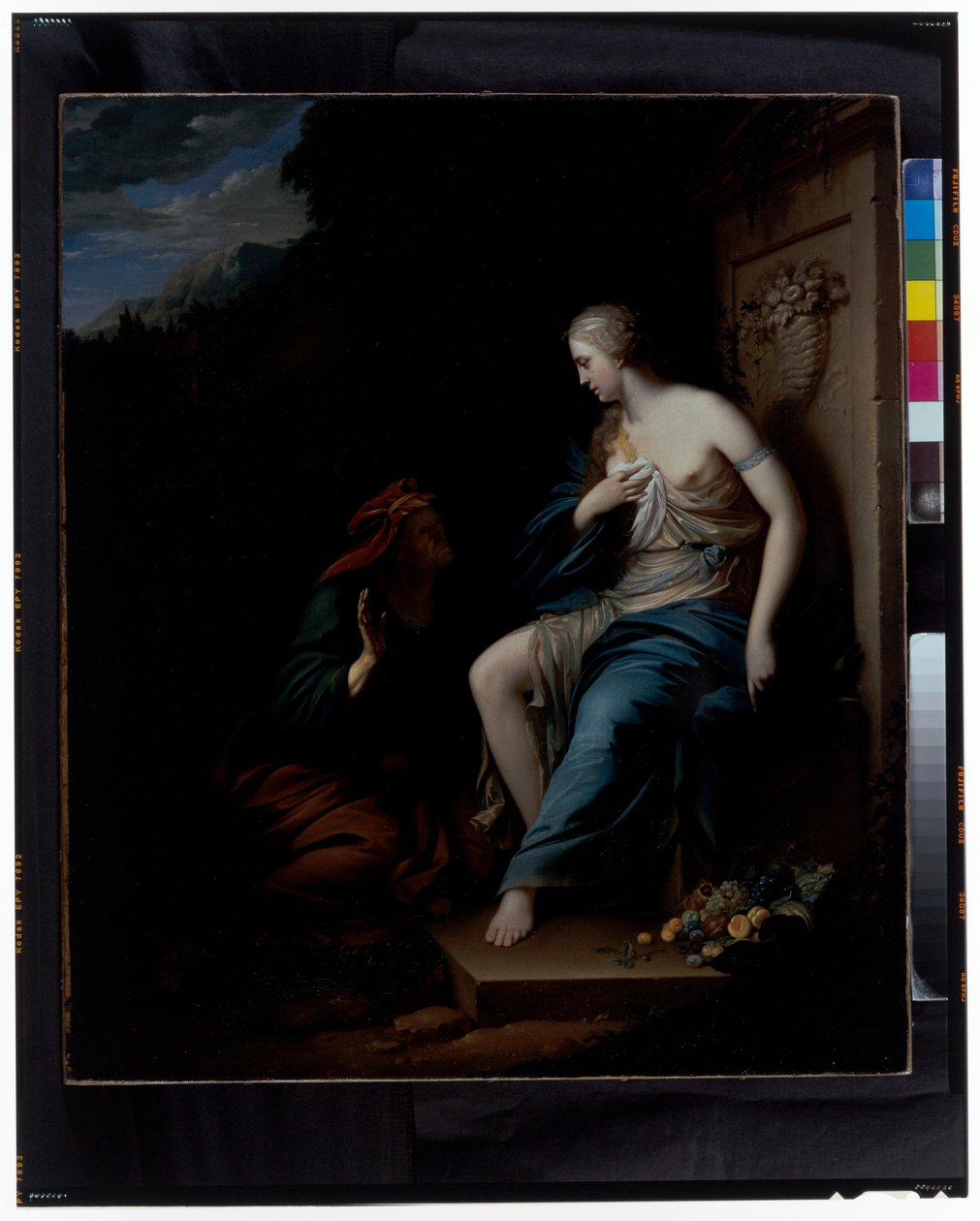 Vertumnus og Pomona af Dutch School