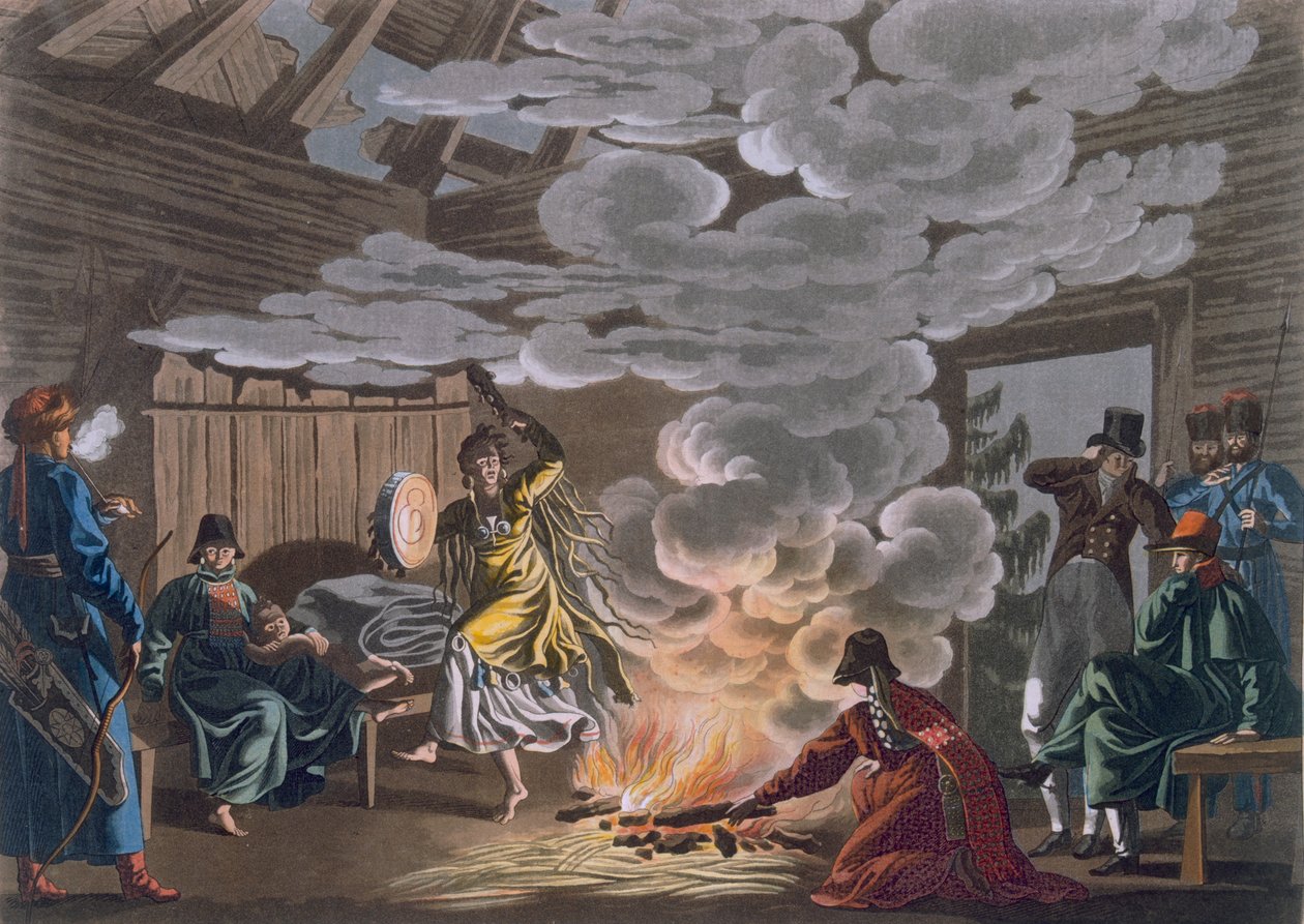 Shaman af Theliot-tatarerne, 1812-13 af E. Karnejeff