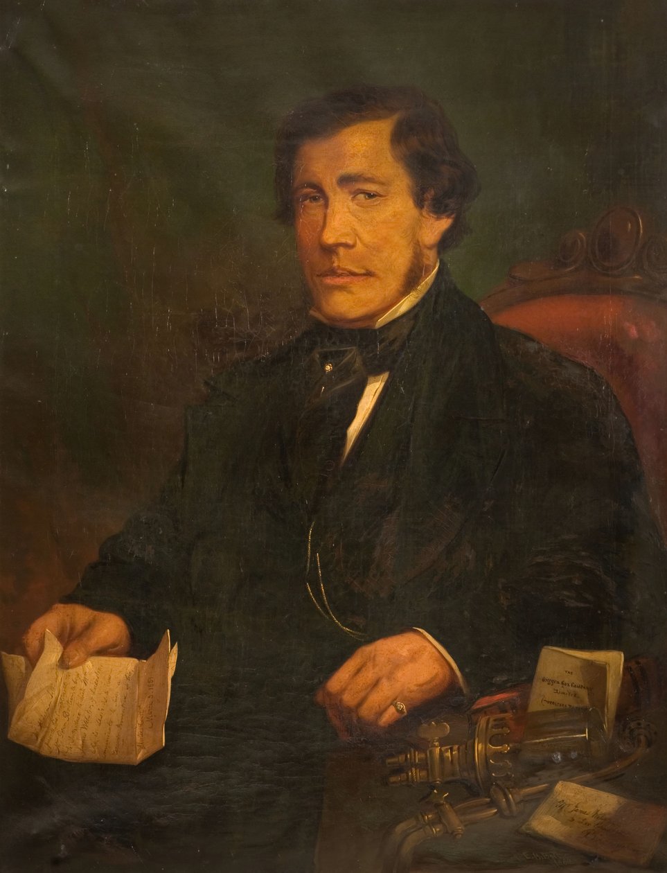 Portræt af James Fern Webster, 1862. af EH Bolt