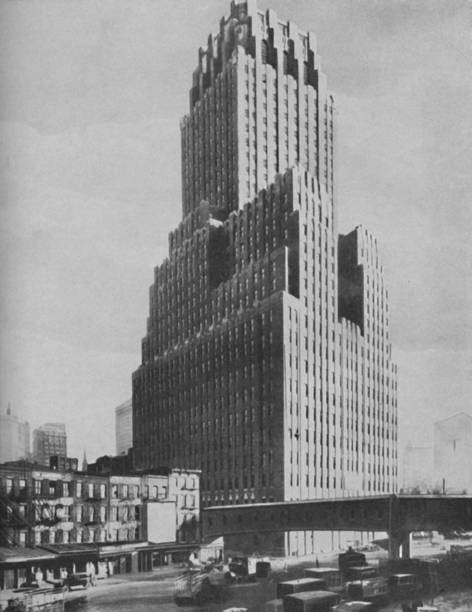 Marvels of Ancient Babylon outclassed in Modern New York, c1935 af ENA