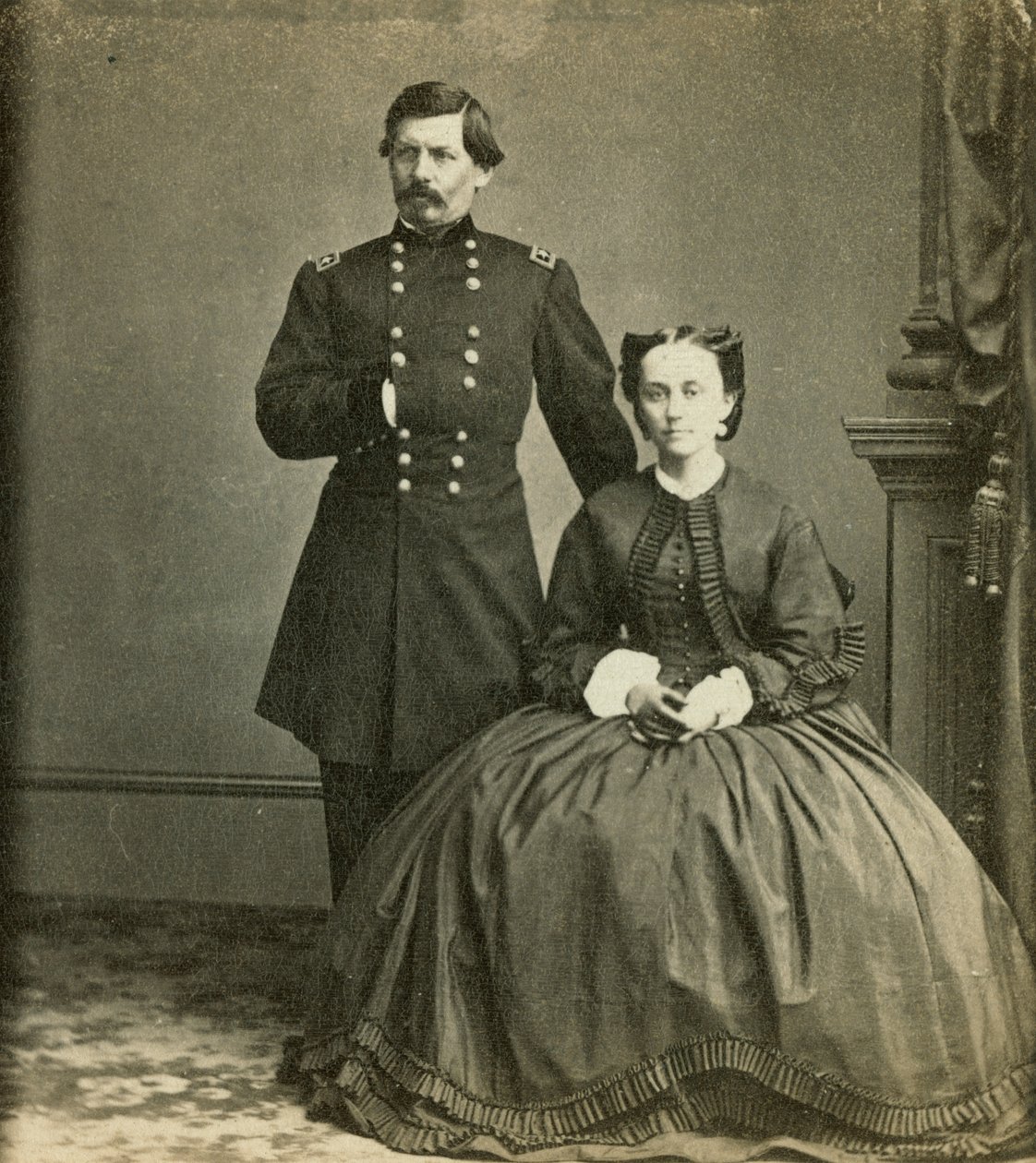 Generalmajor George B. McClellan og hans kone, udgivet af Anthony