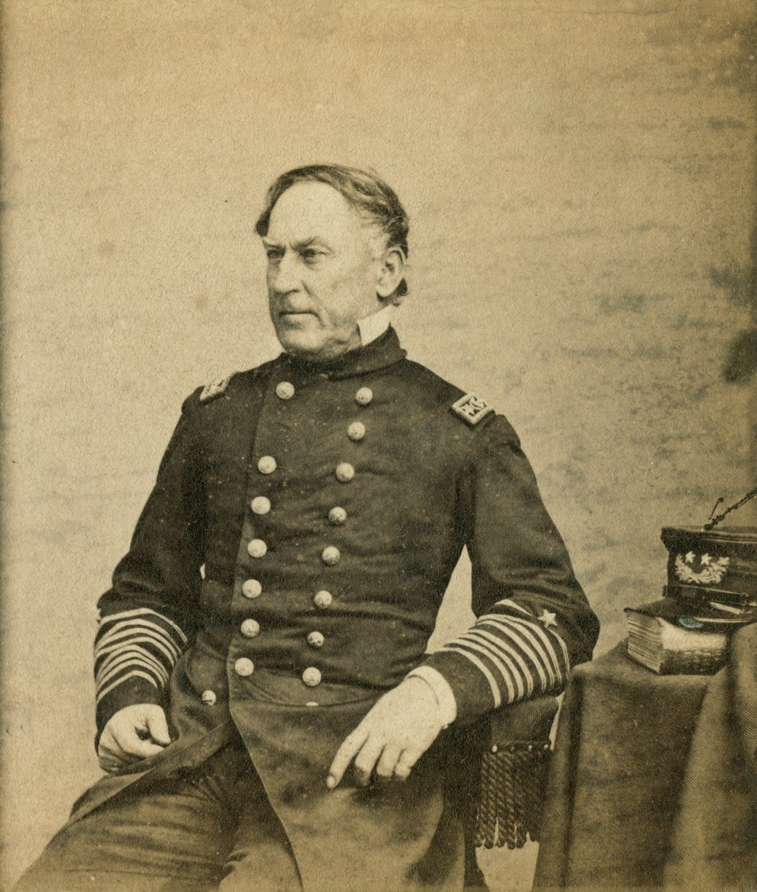 Viceadmiral David Farragut (1801-70) ca.1865 af E. Anthony