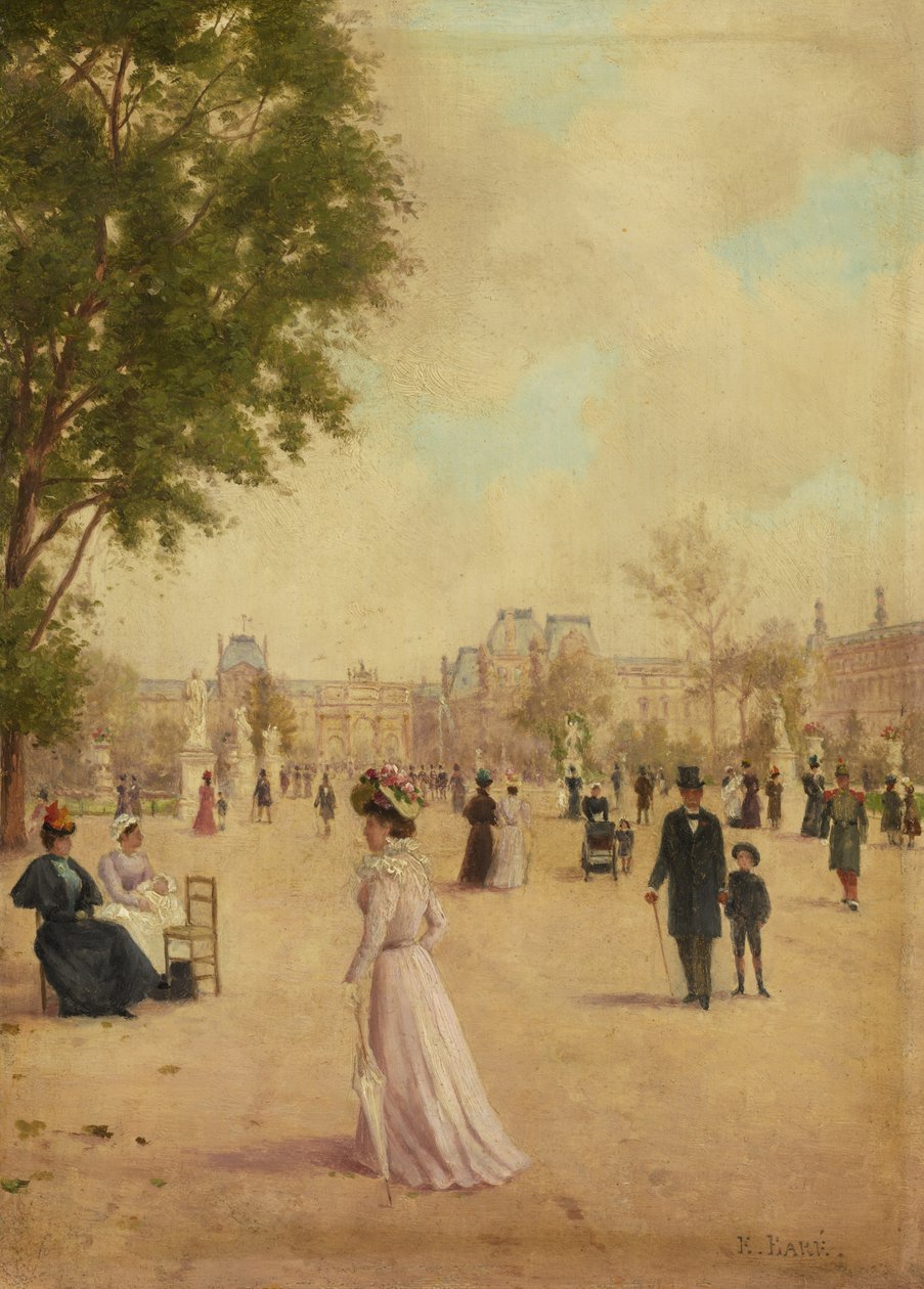 Tuilerierne, efter 1883 af E. Baré