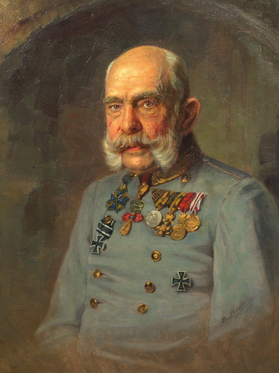 Kejser Franz Joseph I i en østrigsk feltmarskals tjenesteuniform af E. Bieber