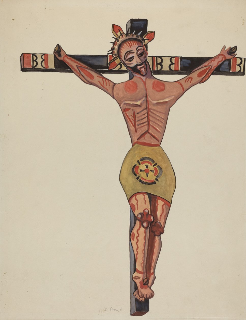 Krucifiks - Fra nærområdet af Mora, 19351942. af E. Boyd