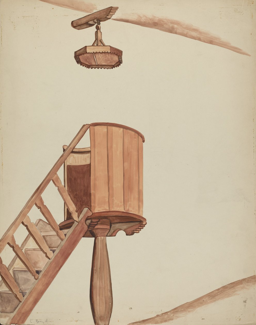 Prædikestol, 19351942. af E. Boyd