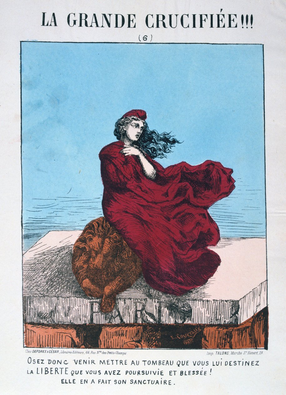 Allegori af det republikanske Frankrig, 1871. af E. Courtaux
