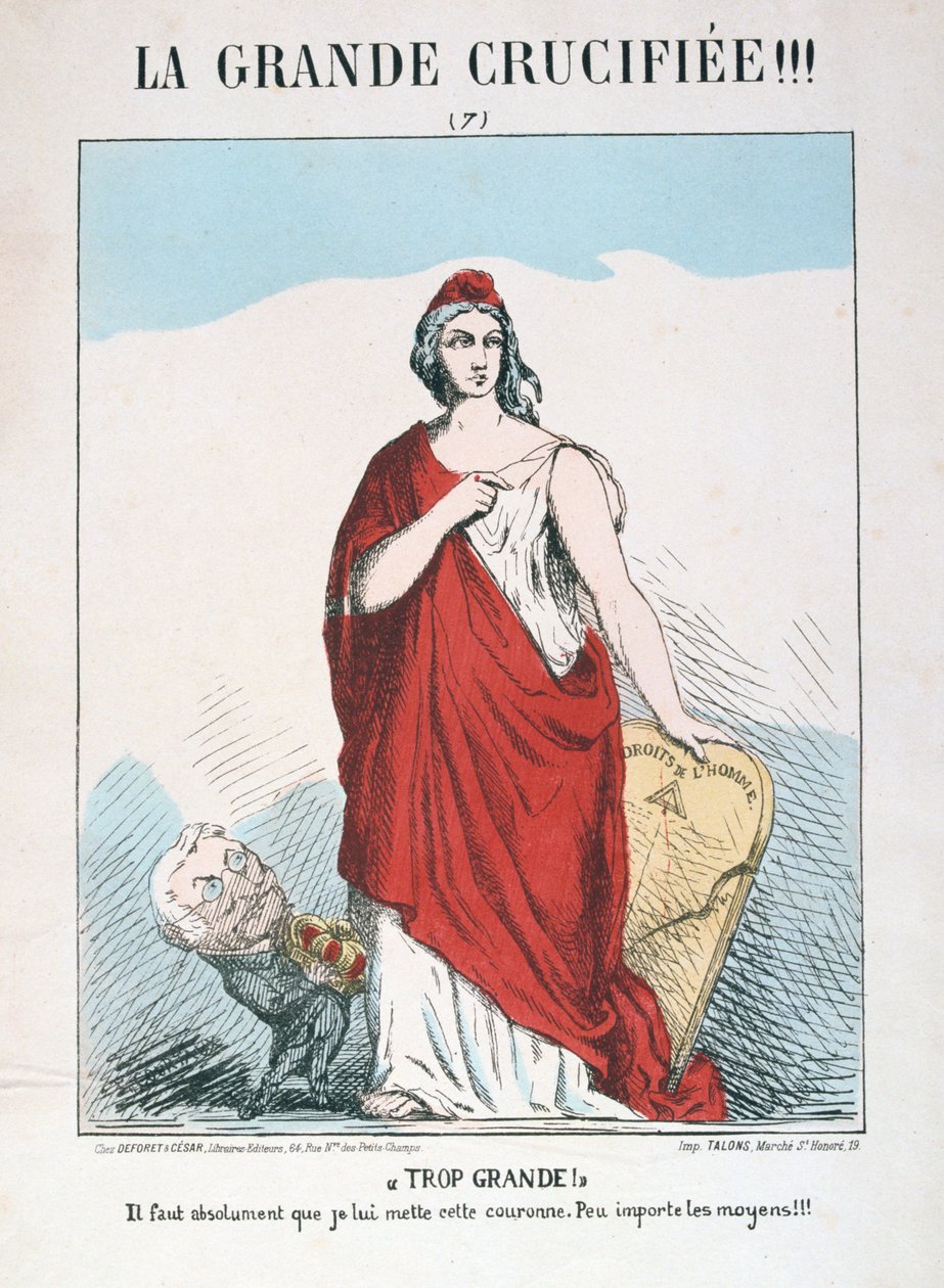 Allegori af det republikanske Frankrig, 1871. af E. Courtaux