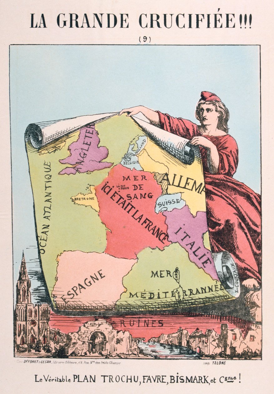 Allegori af det republikanske Frankrig, 1871. af E. Courtaux