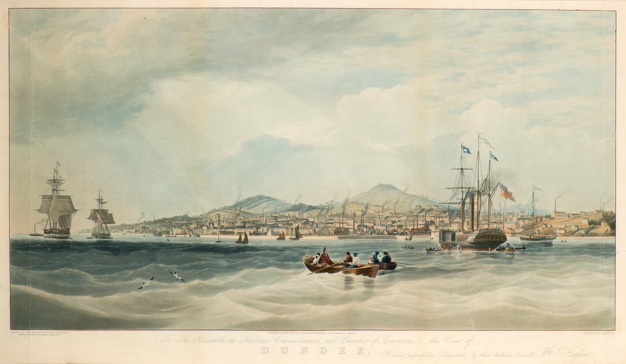Udsigt over Dundee fra floden af E. Duncan